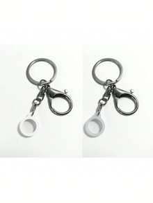 1/2/9pcs Lip Gloss Keychain Storage Box, Lip Balm Keychain Cap Portable Lip Gloss Organizer, Compatible With Aquaphor 0.35oz And Jack Black 0.25oz