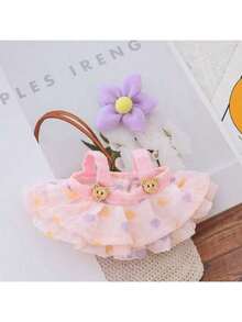 [Clothes Only] New 17CM Butterfly Fairy Dress, 1st/2nd/3rd Generation Doll Outfit Tulle Skirt Set FOR LABUBU (Doll And Shoes Not Included) - Multicolor - View 6