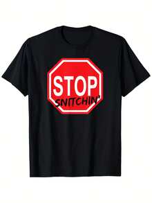 T-shirt avec "Stop Telling Secrets" - T-shirt ample rétro unisexe en 100% coton avec imprimé "Stop Telling Secrets", tailles S à XL, lavable en machine, tenue décontractée, convient pour la gym, les activités de plein air et les cadeaux - Noir - Voir 1