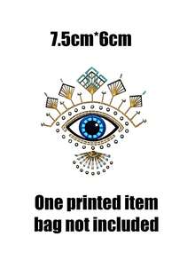 1个印有蓝色邪眼图案的天鹅绒塔罗牌收纳袋，4种颜色可选，塔罗牌收纳袋，抽绳封口，天鹅绒塔罗牌袋，塔罗牌配件，柔软面料保护套，便携袋，卡包，适合存放塔罗牌和小物件，塔罗牌收纳袋，卡牌和物品面料保护套，塔罗牌配件 - 彩色 - 查看 8