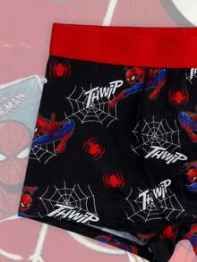 Disney 1条蜘蛛侠男士平角内裤，亲肤弹力贴身舒适平角内裤，四季皆宜 - 彩色 - 查看 2