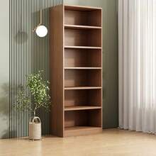 Librero De Madera 6 Niveles 180 Cm Color Natural - Marrón - Ver 2