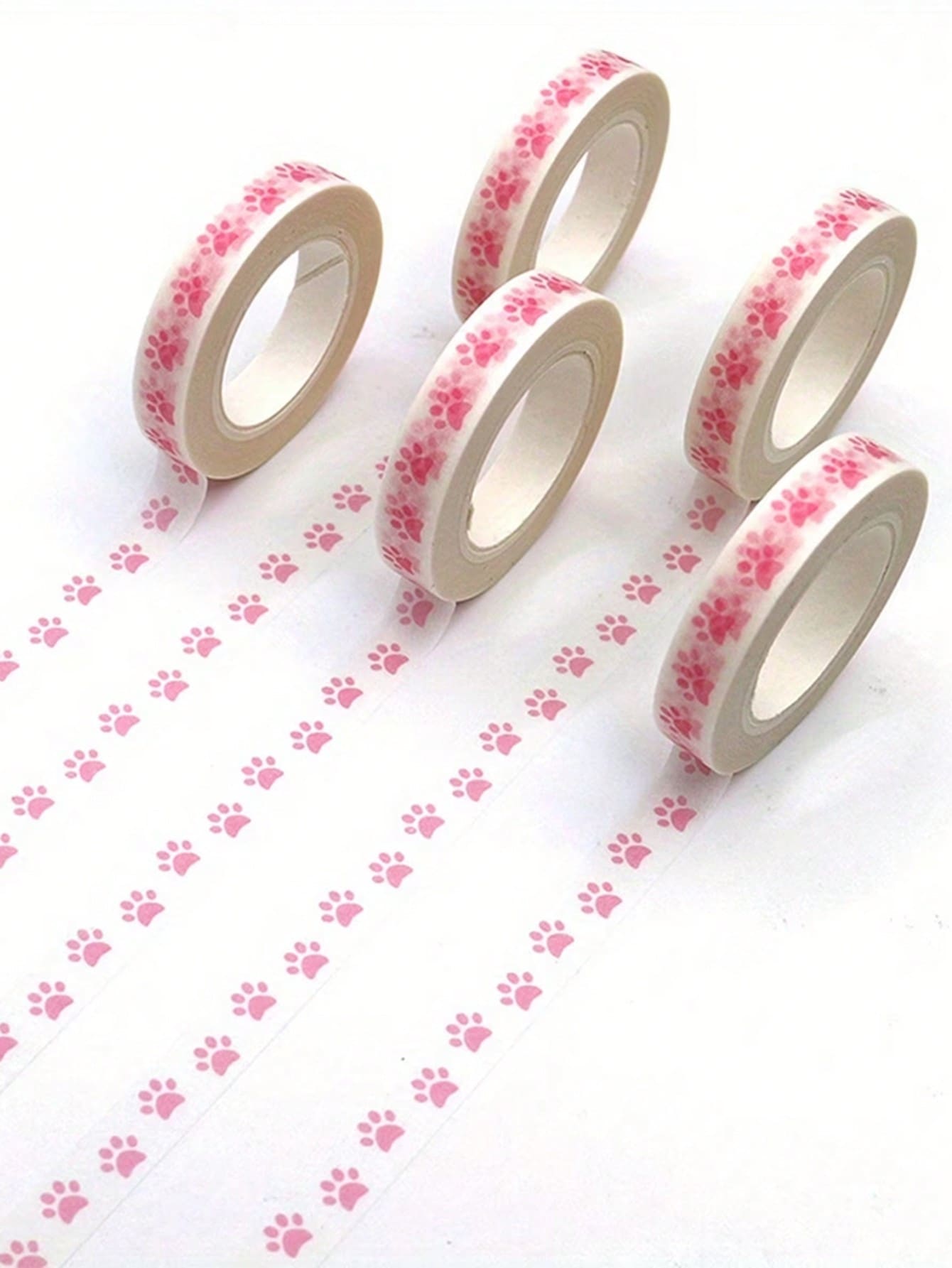 Practical Thin Paper Tape - Mini Fresh Narrow Washi Tape Suitable For Diary Decoration, Mounting And Writable Collage - Multicolor - View 1