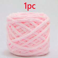 1pc/100g Chunky Single Ply Yarn, Thick Chenille Yarn, Soft DIY Crochet & Knitting Yarn, Suitable For DIY Scarves, Bags, Slippers, Crafts, Blankets, Cushions, Approx. 100g/Pc Fluffy Velvet Yarn, Thick & Soft Chenille Yarn - Multicolor - View 30