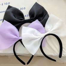 1 chiếc băng đô 3D kiểu Pháp màu trơn có nơ ở giữa, thanh lịch, dễ thương, phù hợp cho chụp ảnh, dạo phố, dự tiệc, hàng ngày, lãng mạn, ngọt ngào, cá tính, được làm từ sợi polyester (polyester) dành cho nữ, quà tặng, phụ kiện tóc, phụ kiện đội đầu. - Nhiều màu - Xem 7