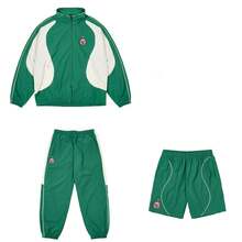 Women Sports Sets - Green Shorts - View 1