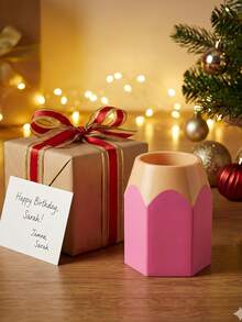 Lindo soporte para bolígrafos con forma de lápiz, organizador de escritorio multicolor creativo que también sirve como soporte para brochas de maquillaje, divertido y adecuado para decoración del aula y regalos del Día del Maestro. Diseño de jarrón de lápiz, organizador de artículos de papelería para el escritorio, almacenamiento de artículos de papelería multifuncional, adecuado para la decoración de la oficina y el hogar, artículo de papelería perfecto para volver a la escuela. - Multicolor - Ver 11