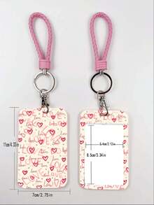 1pc ABS Pink Rope Cake & Cookie Pattern Fashion Keychain Pendant, Bag Charm, Student Bus Protector - Multicolor - View 3