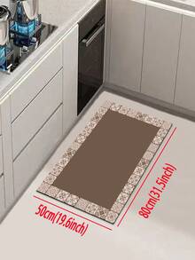 One Piece Of Silicone Kitchen Mat With Colorful Gradient Pattern, Anti-Fatigue, Non-Slip, Quick-Drying And Water-Absorbing, Simple And Stylish Soft Rubber Mat Suitable For Kitchen, Bathroom, Entrance Door, Laundry Room And Other Places ,Room Decor - Multicolor - View 13