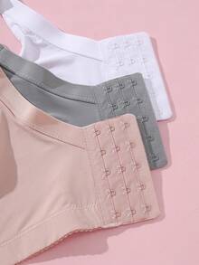 3 Packs Sexy Lace Underwear Women's Push-Up Lingerie Anti-Sagging Comfortable Bra - Multicolor - View 9