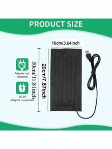 USB供电植物加热垫，育苗加热垫，室内托盘植物水培加热垫，面团发酵加热器，适用于室内园艺和种子发芽，无需电池