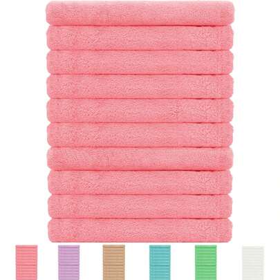 5/10 Pack Makeup Remover Towels Makeup Washcloths For Face Classic Soft Microfiber Remover Cloth 12x16 Inch Quick Dry Face Towels For Cleansing Hand-Yoga Towel - Multi-Purpose Camping Towel For SPA, Hotel & Bathroom-Valentine's Day Gifts