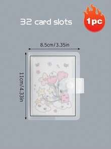 1pc 40 Sheets/80 Pages A6 Size Photo Album, Portable Transparent Photo Album, Photo Collection Folder, School Supplies, Small Card Album, Postcard/Trading Card Collection Set