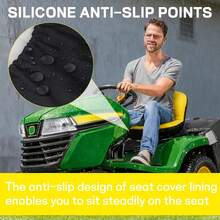 Heavy Duty Tractor Seat Cover, Windproof And Waterproof, Compatible With John Deere, Perfectly Protects Seat From Dust, Grass Clippings And Stains