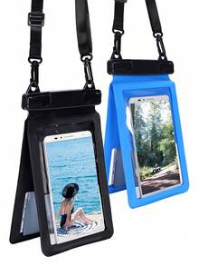 7.5 Inch Dual Compartment Waterproof Phone Pouch, Touch Screen, Outdoor Diving, Delivery, 2 Waterproof Phone Cases, Halter, Storage Bag - Multicolor - View 6