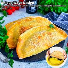 3-In-1 Tortilla Sealer, Tortilla Crimper & Press, Tacos Tortilla Crimper Maker, Adjustable Size 6-8-10 Crust, Make Sealed Quesadillas,Tacos, Burritos, Sandwich & More, BPA-(1Pc) - 2pcs - 查看 8