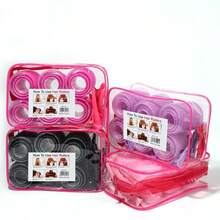 30支装自粘式免加热卷发棒，DIY美发配件，女士美发工具，美发工具 - 彩色 - 查看 1