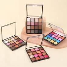 Boobeen Colorful Eyeshadow Palette Makeup-16 Colors, Matte And Glitter Eyeshadow, Bright Eyeshadow Palettes, Blendable, Easy To Build Dramatic Glamour Looks (1#) - ColorA - 查看 6