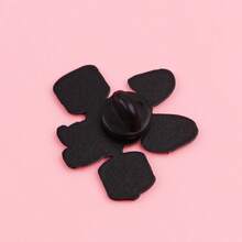 健身强壮兔子珐琅徽章，可爱卡通动物胸针别针，背包翻领别针，时尚饰品礼品 - 白色 - 查看 6