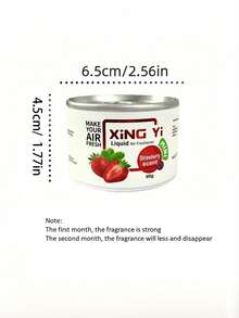 Premium Scented Car Air Freshener In Wooden Jar- Long-Lasting Aromatherapy For Vehicles, Homes & Offices, Choose From 11 Scents, Natural Balm & Compressed Tablet, Lasts Up To 60 Days:Pineapple/Green Apple/Vanilla/New Car/Strawberry/Cherry/Hami Melon/Litchi/Peach/Sweet Melon/Shangri-La - A - View 7