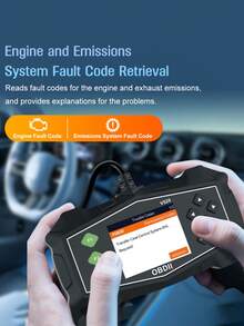 2026 Upgraded OBD2 Scanner Diagnostic Tool, Can Check Engine Light And Clear Vehicle Trouble Codes, Professional Battery Starter Test Function, Cloud Printing Supported, Suitable For All Vehicles Produced Since 1996