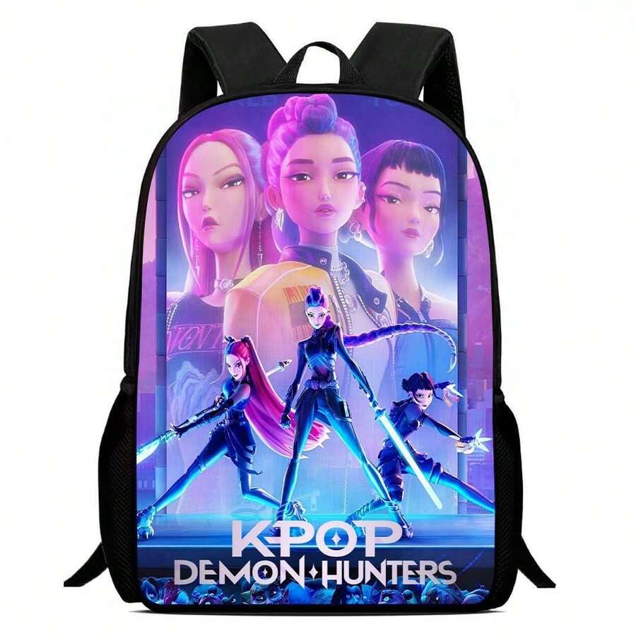 K-POP Witch Hunting Girl Group Print Cartoon Anime Backpack, Lightweight Student Bag - Multicolor - View 1
