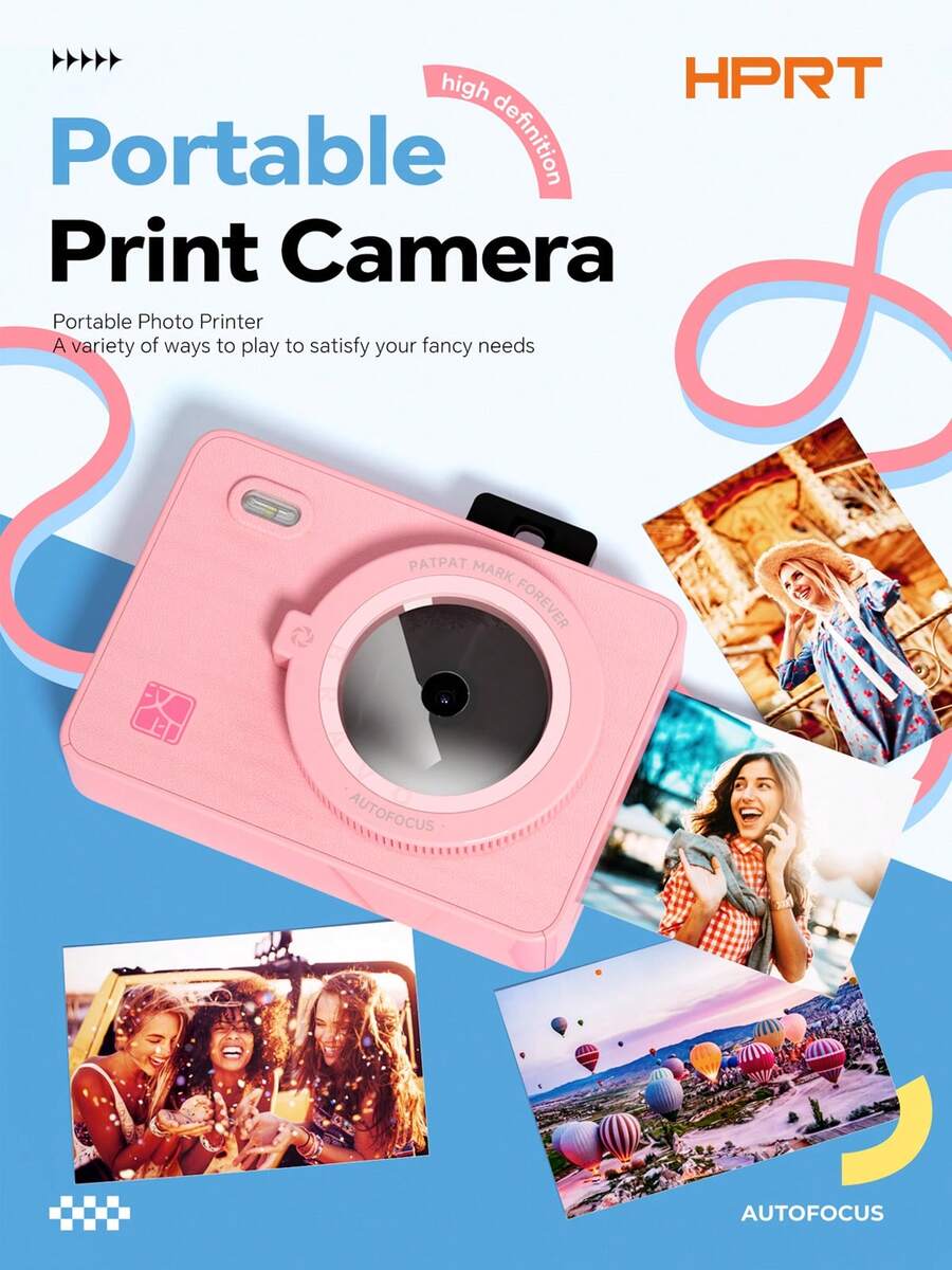 HPRT Z5S Pocket-Sized Photo Printer - Wireless Instant Print From Phone ...