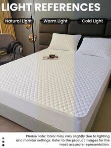 1 件装六面拉链床垫保护套，带绗缝内衬，适用于 6 英寸厚床垫，适用于单人床、双人床、大号床、厚床垫，透气静音，床垫套，低过敏性，优质拉链床垫垫，理想的家居礼品，完美的节日礼物 - 白色(床單高15) - 查看 8