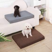 1pc Alpaca Fleece Pet Mat, Dog/Cat Pad, All Season Use For Small/Medium/Large Pets, Anti-Moisture - Grey - View 5