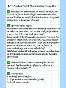 1pc Portable Suede Shoe Cleaner, No Water Needed, Easy To Carry, Suitable For Cleaning Velvet, Leather, Sneakers And White Shoes, Dry Cleaning Stain Remover, Travel-Friendly Shoe Care Eraser, Non-Abrasive Material, Great For Sneakerheads - Multicolor - View 7