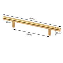 3pcs Golden Cabinet Pulls Stainless Steel Kitchen Drawer Pulls Door Handles And Knobs Bathroom Bedroom Furniture Cabinet Handles T-Shape Handle - Multicolor - View 7