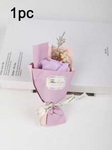 1件装香皂花束，包含玫瑰、向日葵、雏菊等多种花材，香皂花束礼品配件，适合作为情人节、母亲节、婚礼、周年纪念日、节日礼物或情人节礼物。 - 彩色 - 查看 11