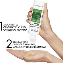 Vich y Dercos Champú Anticaspa Graso 200ml, adecuado para hombres y mujeres con cabello normal o seco, puede combatir la caspa, mejorar el cabello graso, aliviar eficazmente el picor y limpiar en profundidad. - amarillo - Ver 6