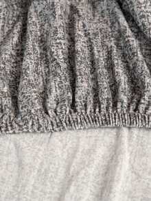 1pc Printed Stretch Sofa Seat Cushion Cover, L-Shaped Sofa Cover, Separate Sofa Back Cushion Cover, Furniture Protector, Stretch Sofa Seat Pad Cover - Light Grey - View 7