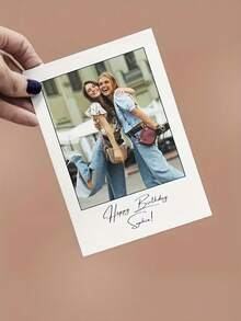 Customizable Greeting Card With Envelope, Includes 1 Personalized Card, Suitable For Birthday, Engagement, Wedding, Anniversary, Holiday Gifts And More - Customize For Friends, Family, Teachers - Christmas, Halloween, New Year And Other Holiday Themes Available, Upload Your Photo, Suitable For Business/Work/Office, School Use - Multicolor - View 5