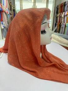 1条镶钻方巾，女士时尚头巾，闪亮头巾，方巾，适合搭配连衣裙 - 彩色 - 查看 38