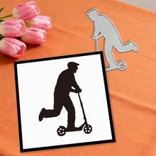 创意滑板切割模具、DIY剪贴簿相册和压花模板、贺卡制作工具、卡片纸切割工艺品、礼品卡制作模板模切。 - 銀色 - 查看 8