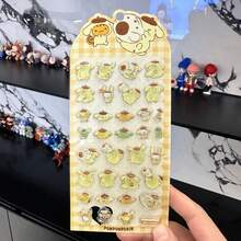 Gukha，Y2K，晶莹剔透，可重复使用/自粘，清新甜美/极简风格/蝴蝶/动物图案，手机贴纸，笔记本贴纸，水瓶贴纸，汽车贴纸，DIY手账贴纸 - 彩色 - 查看 10