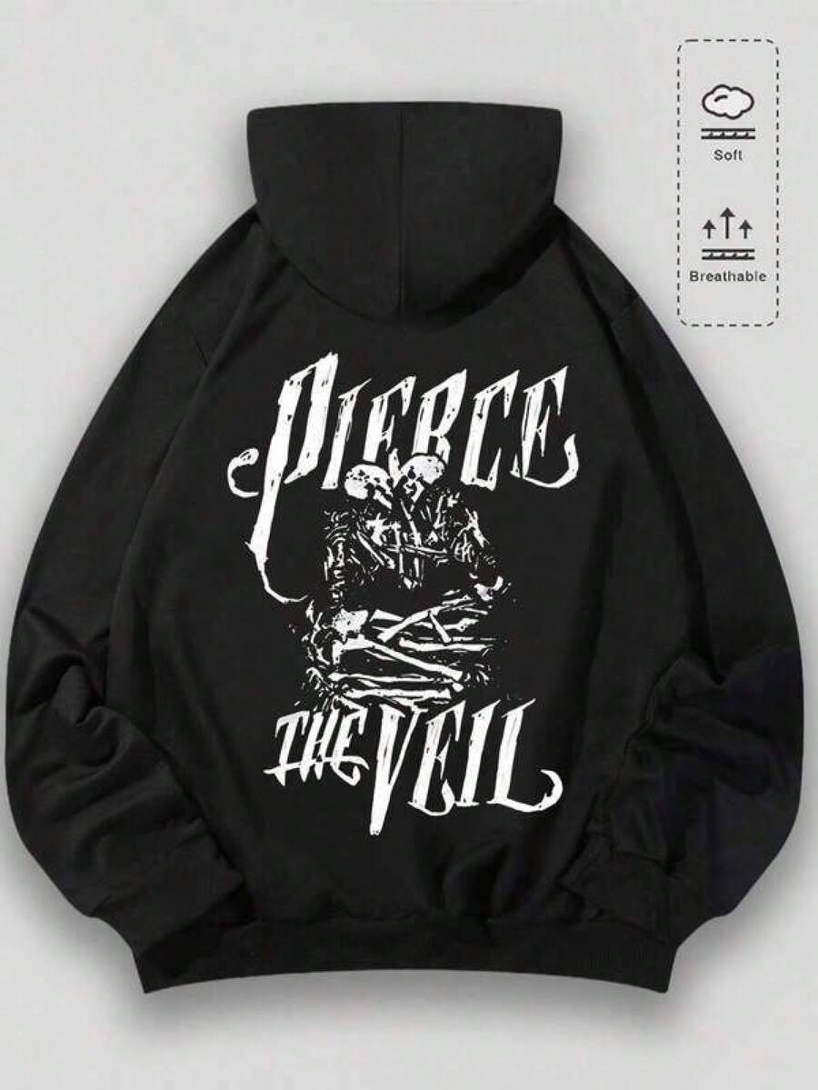 Men Outdoor Hoodies & Sweatshirts - Black - View 1