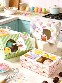 6个带窗口的复活节礼盒,复活节纸质窗口纸杯蛋糕盒,复活节兔子和彩蛋设计,复活节节日礼品包装,复活节兔子饼干盒,烘焙包装盒,甜点盒,蛋糕盒,糖果盒,甜品盒,食品容器,复活节派对礼品包装用品,复活节派对用品,复活节装饰品,家居装饰,厨房和餐厅装饰,烘焙用品,复活节快乐派对装饰品,复活节礼物,复活节派对回礼盒 - 復活節卡通 - 查看 7