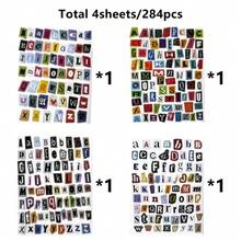284 miếng dán chữ cái kiểu tạp chí cổ điển, dán chữ cái tống tiền, thích hợp cho sổ lưu niệm, nhật ký, máy tính xách tay, bình nước, đồ thủ công DIY, quà tặng, sổ tay, sổ kế hoạch DIY, nhãn dán trang trí tạo động lực, dày và chống thấm nước, thích hợp cho các dự án DIY, sổ lưu niệm, trang trí tủ lạnh, đồ thủ công dành cho người lớn, trang trí phòng, trang trí túi xách, ốp điện thoại DIY, trang trí sách, đồ dùng văn phòng, đồ dùng học tập, quà tặng học sinh, quà tặng ngày Valentine. - Nhiều màu - Xem 10