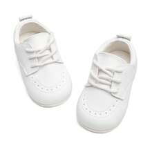 秋冬时尚婴幼儿鞋，软底舒适轻便婴儿靴，适合室内外幼儿穿着 - 白色 - 查看 9