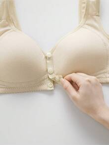 5件/套 中老年女性简约前扣式无钢圈文胸 - 彩色 - 查看 10