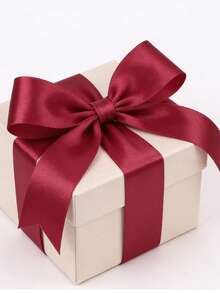 1卷，长22米，宽4厘米，适用于派对装饰、节日装饰、礼品盒/糖果盒/蛋糕盒包装和花卉造型，以增强节日气氛。 - 酒紅色 - 查看 2