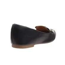 Mocassim Feminino Bico Quadrado Francês Sapato Sapatilha Feminina Promoção - Preto - Visão 5