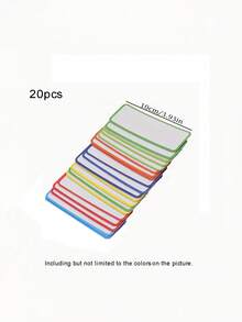 5pcs/10pcs Self-Adhesive Name Stickers, Reusable For Shelves, Office, Home, Fridge, Whiteboard, Back To School