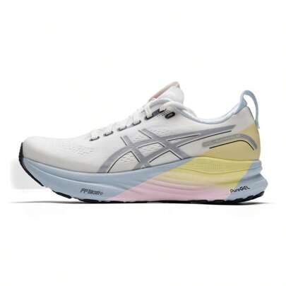 Asics Women's Running Shoes GEL-KAYANO 32 LITE-SHOW CN, Comfortable Daily Casual Outdoor Breathable Shock-Absorbing Grip Support Low-Top Commuting Travel Sports Running Shoes 1012C027-100