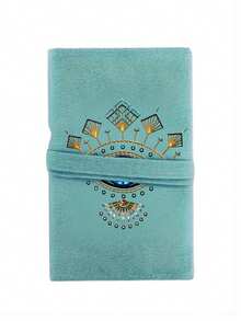 1个印有蓝色邪眼图案的天鹅绒塔罗牌收纳袋，4种颜色可选，塔罗牌收纳袋，抽绳封口，天鹅绒塔罗牌袋，塔罗牌配件，柔软面料保护套，便携袋，卡包，适合存放塔罗牌和小物件，塔罗牌收纳袋，卡牌和物品面料保护套，塔罗牌配件 - 彩色 - 查看 13