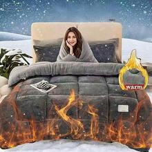 新款加厚双面雪花绒牛奶绒保暖格子被，适合各种节日和卧室风格，易于清洁，防静电，纯色深色耐脏轻便，单人/双人尺寸可选，适合宿舍、酒店和卧室使用。 - 藏青藍 - 查看 11