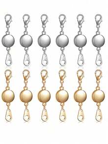 磁性项链扣环和闭合装置 - 用于珠宝制作的圆形手链延长扣 - 彩色 - 查看 8